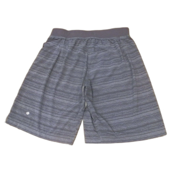 Lululemon Athletica Black Striped Linerless Shorts Men's Size Large - Picture 2 of 2